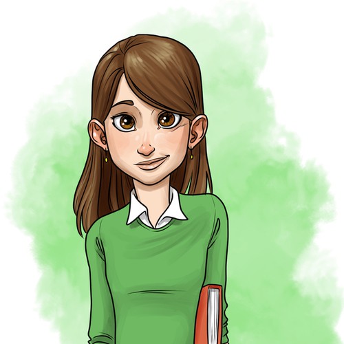 Student design with the title 'Girl for girl's group'