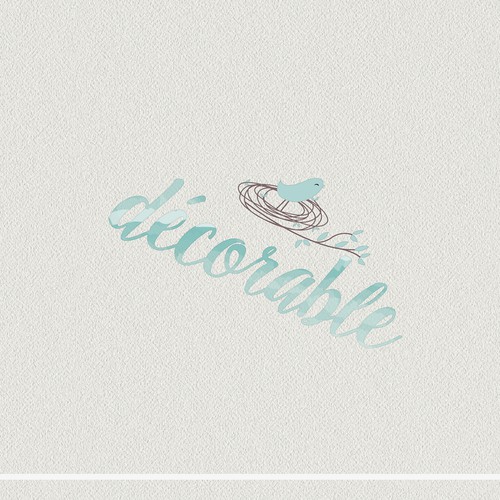 Home decor logo with the title 'Decorable logo'