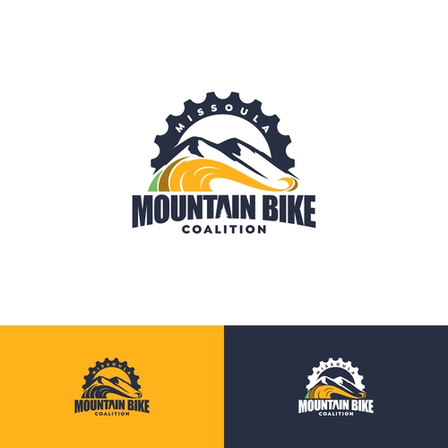 Mountain bike design with the title 'Missoula Mountain Bike Coalition Brand'