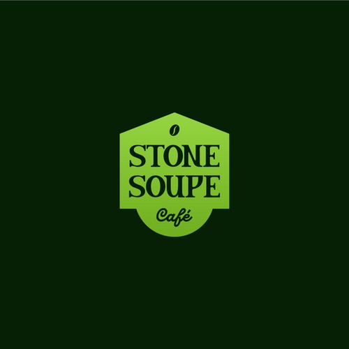 Soup design with the title 'Stone Soupe Café'
