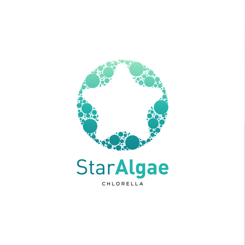 Agriculture brand with the title 'Logo Concept for StarAlgae'