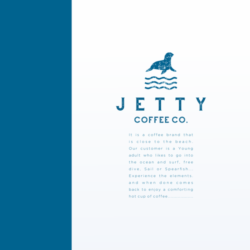 Coffee brand with the title 'Jetty'