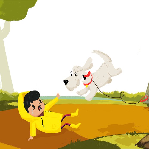 Book artwork with the title 'children's book illustration'