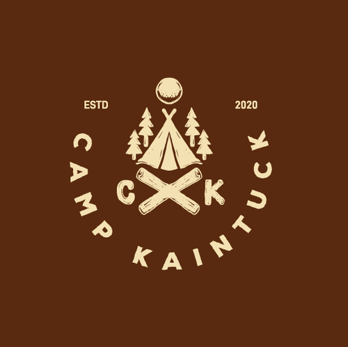 Camp design with the title 'camp kaintuck logo'