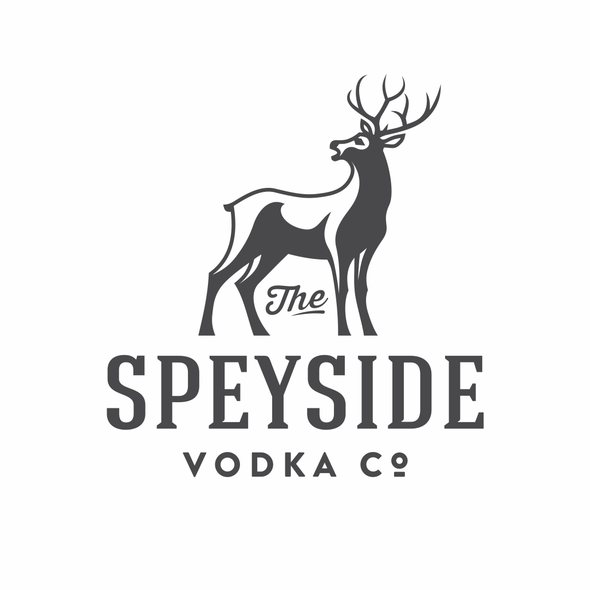 Fauna design with the title 'Speyside Vodka Co.'