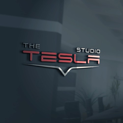 Studio logo with the title 'The Tesla Studio'