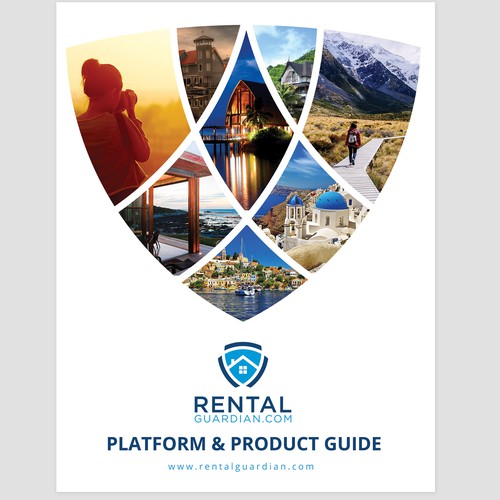 Guide design with the title 'Brochure for insurance tech company'