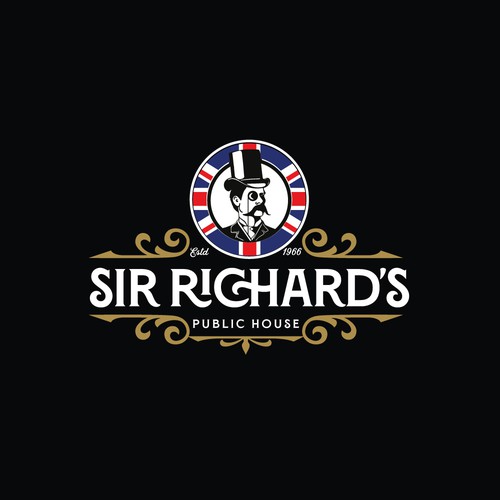 Gastropub logo with the title 'Sir Richard's'
