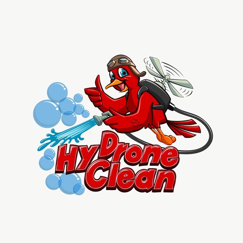 Cleaning company logo with the title 'Hydrone Clean'