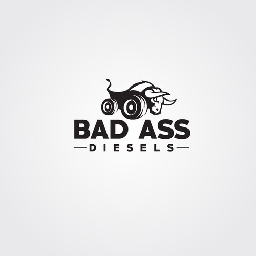 Fast logo with the title 'create a branding and trademark for BAD ASS Diesels. When looking at the logo we want people to know it is bad ass!'