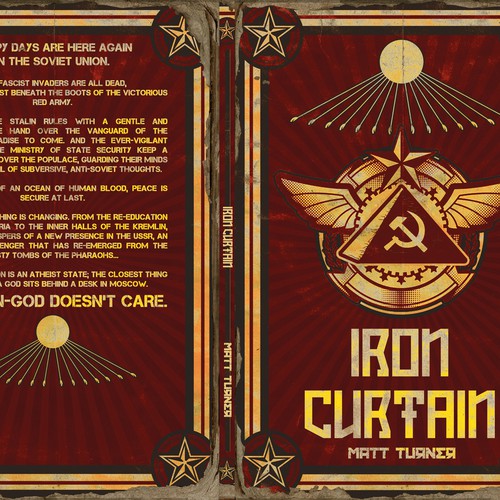 Military book cover with the title 'Soviet Fiction Book Cover '