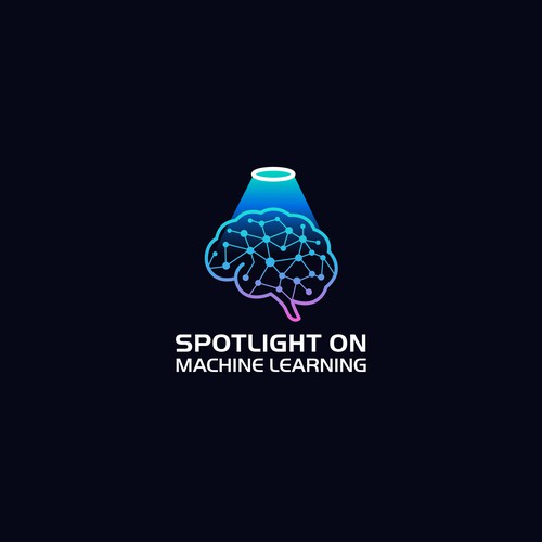 Machine learning logo with the title 'Logo for blog called "Spotlight on Machine Learning"'
