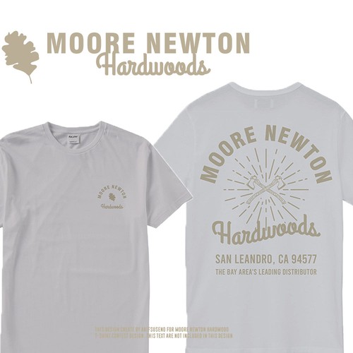 Woods design with the title 'Moore Newton T shirt Design'