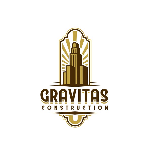 Retro logo with the title 'skyscraper retro logo'