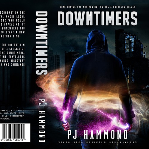 Murder mystery book cover with the title 'Downtimers'