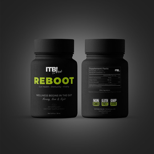 Professional packaging with the title 'Supplement and skincare products packaging'