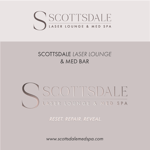 Serif logo with the title 'Logo update for Scottsdale Laser Lounge & Bed Spa'