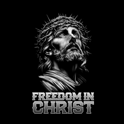 Awesome t-shirt with the title 'Freedom in Christ'