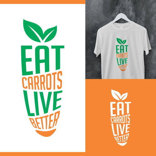 Carrot logo with the title 'Logo for Carrot Business. Tagline Only.'