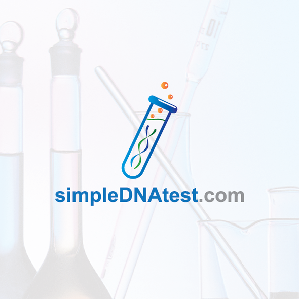 DNA design with the title 'SimpleDNAtest.com'