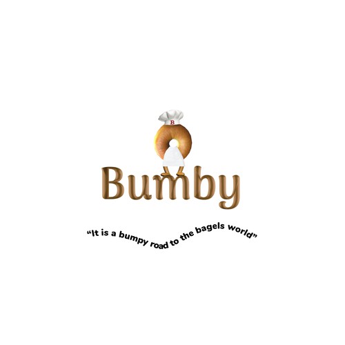 Bagel logo with the title 'Nice Mr bagel'