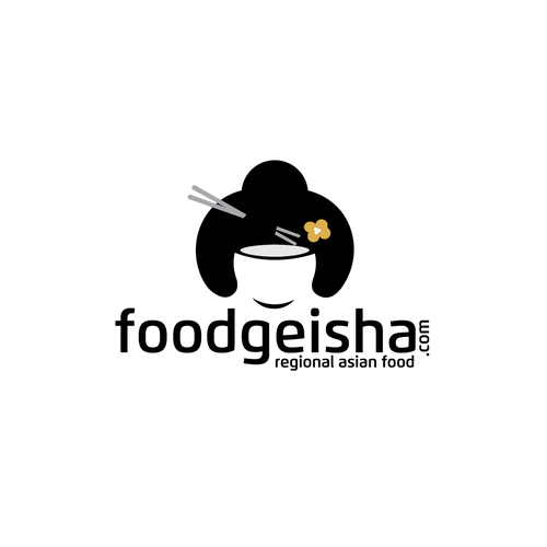 Geisha design with the title 'food geisha logo'