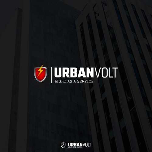International logo with the title 'URBANVOLT concept logo'