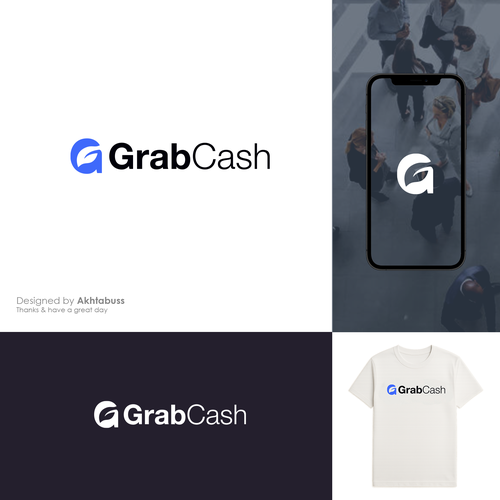 Cash design with the title 'Grabcash logo'