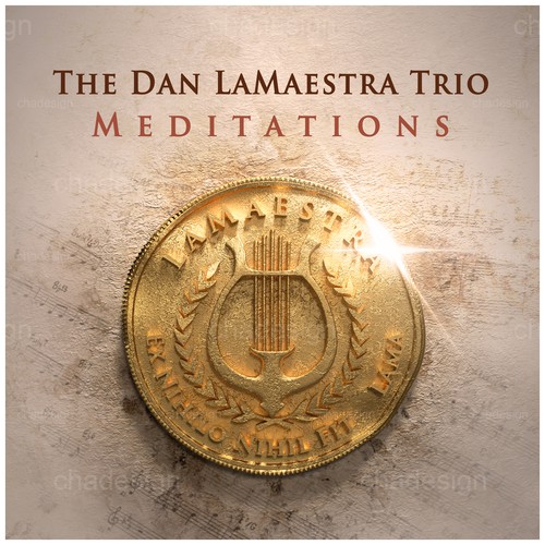 Coin design with the title 'Jazz Pianist's CD Album Cover'