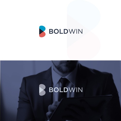 Video production logo with the title 'BoldWin logotype'