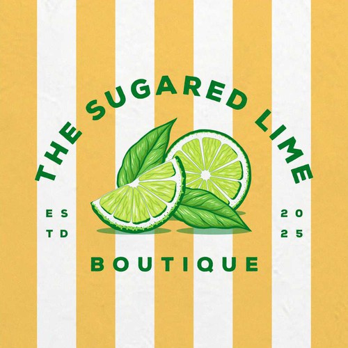 Lemonade logo with the title 'Retro Lime Logo'