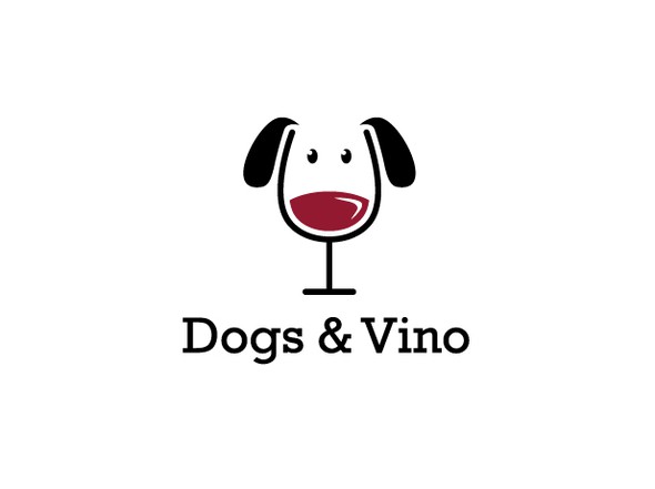 Clever logo with the title 'Dog vs. Wine'