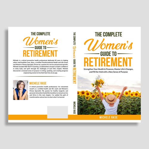 Retirement design with the title 'Book Cover Design for Womens Retirement'
