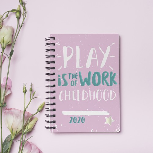 Notebook design with the title 'Notebook design for teachers'