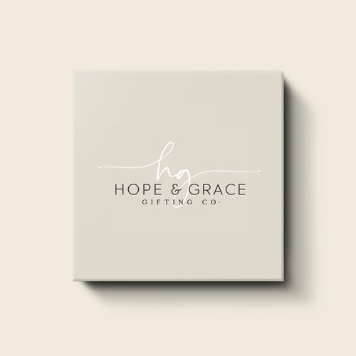 Gift box design with the title 'Logo for Hope & Grace'