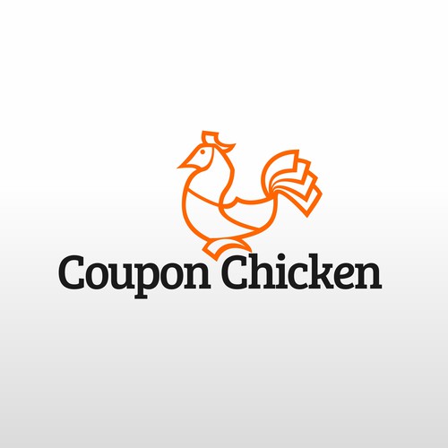Coupon company logo with the title 'Logo Design Contest for Coupon Chicken'