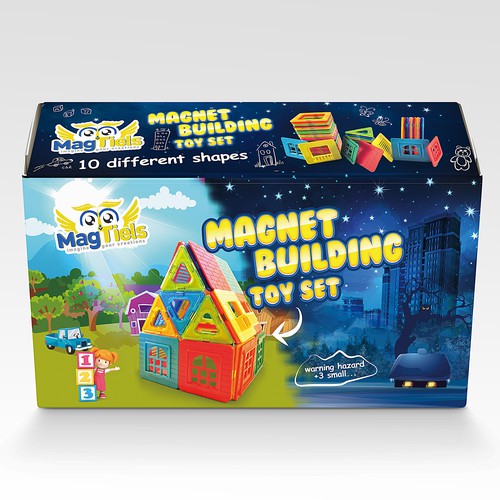 Game packaging with the title 'Magnet Building Packaging'