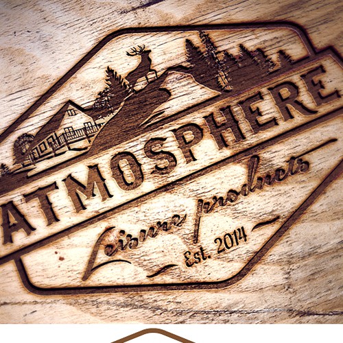 Home decor logo with the title 'Atmosphere Leisure Products'