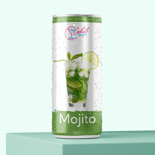 Can label with the title 'Can Label for Mojito'