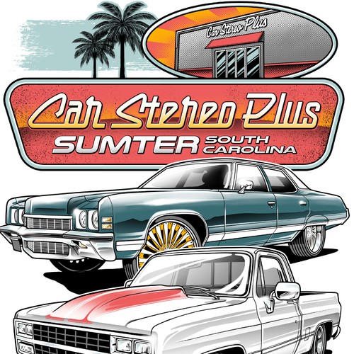 Car t-shirt with the title 'CSP T-shirt Design Series'