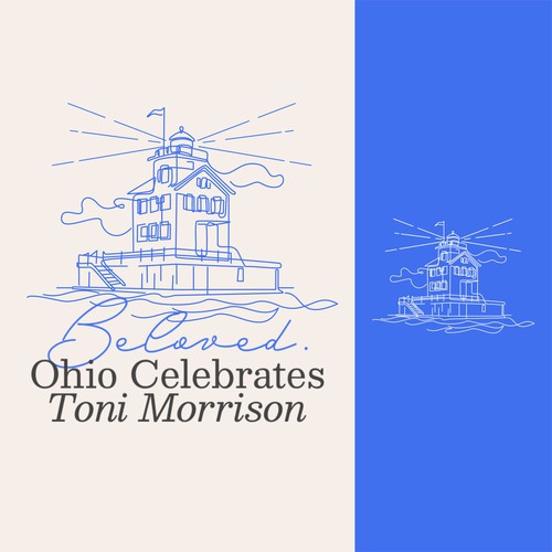 Logo with the title 'Ohio Celebrates Toni Morison'