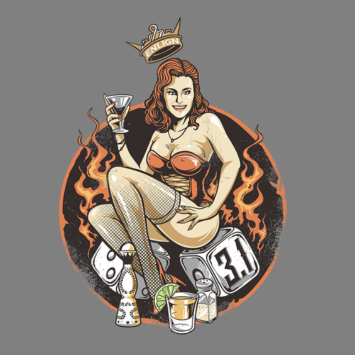 Sexy design with the title '3.1 Pinup'