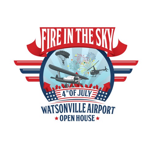 Airport design with the title 'Fire in the sky'