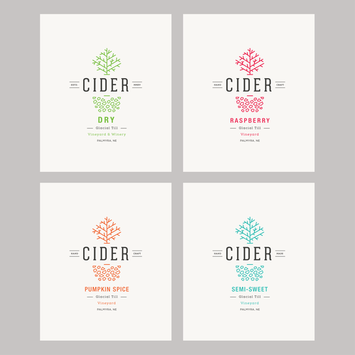 Winery design with the title 'Cider logo'