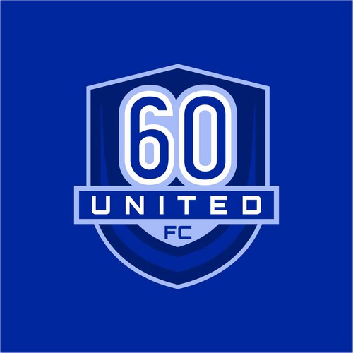 Spain national team logo with the title 'Winner 60 United FC Logo Design'