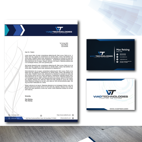 Construction brand with the title 'Logo Designs and Branding Viad Tech. '