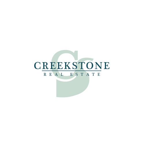 Creek logo with the title 'Real Estate Logo Concept'