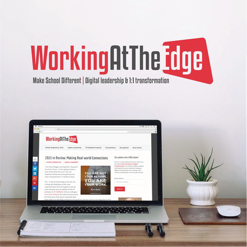 Edge logo with the title 'WorkingAtTheEdge - Logo Design'