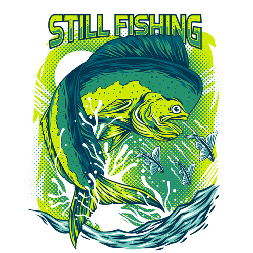 Fishing t-shirt with the title 'Still Fishing'