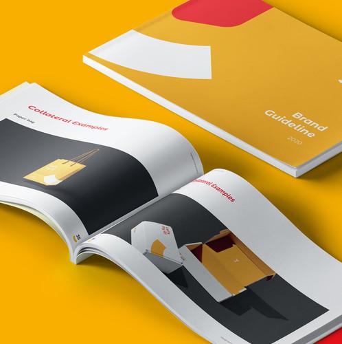 Style guide design with the title 'Brand Guide for East Asian Platform'